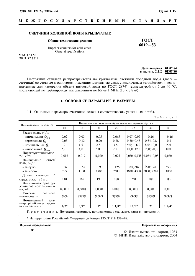 ГОСТ 6019-83