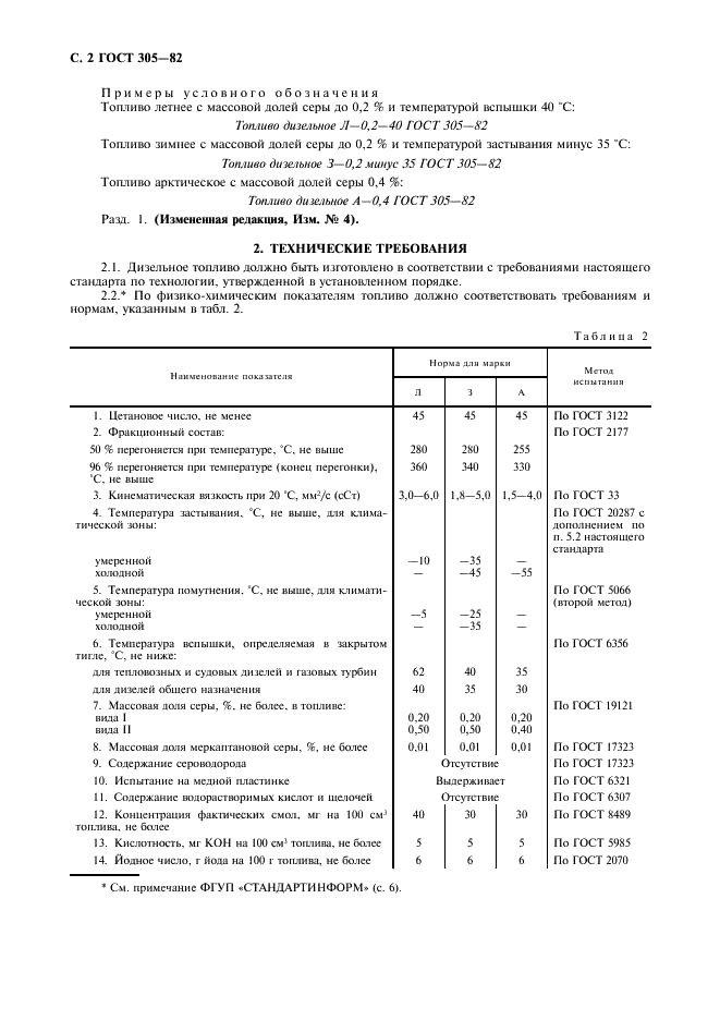 ГОСТ 305-82