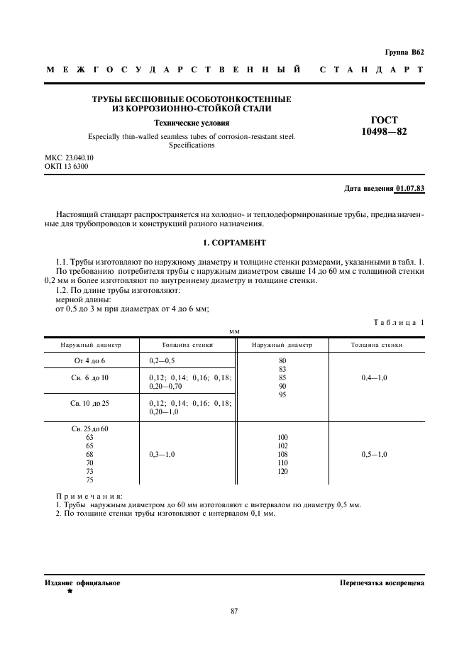 ГОСТ 10498-82