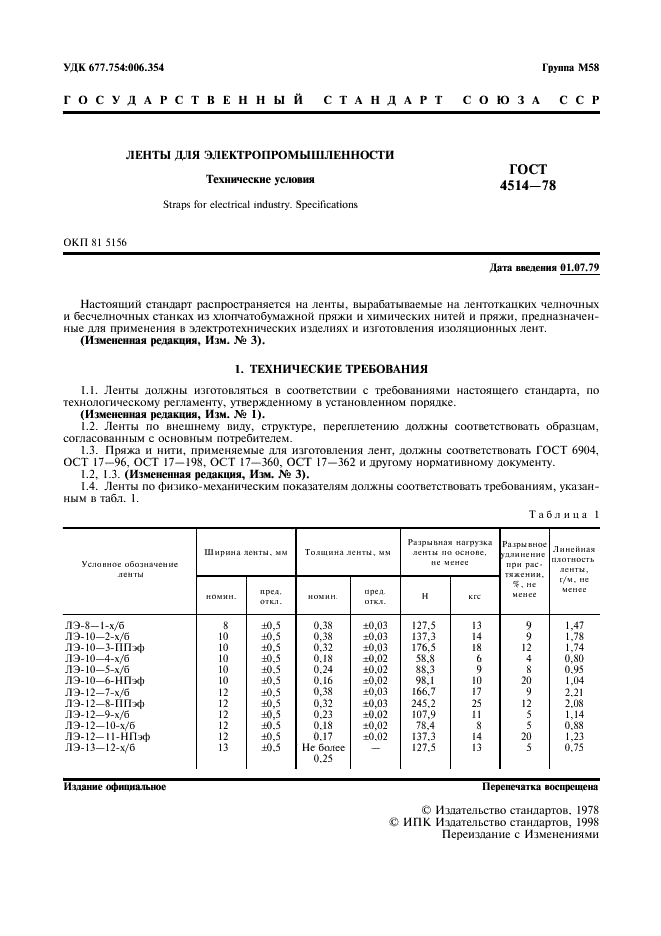 ГОСТ 4514-78
