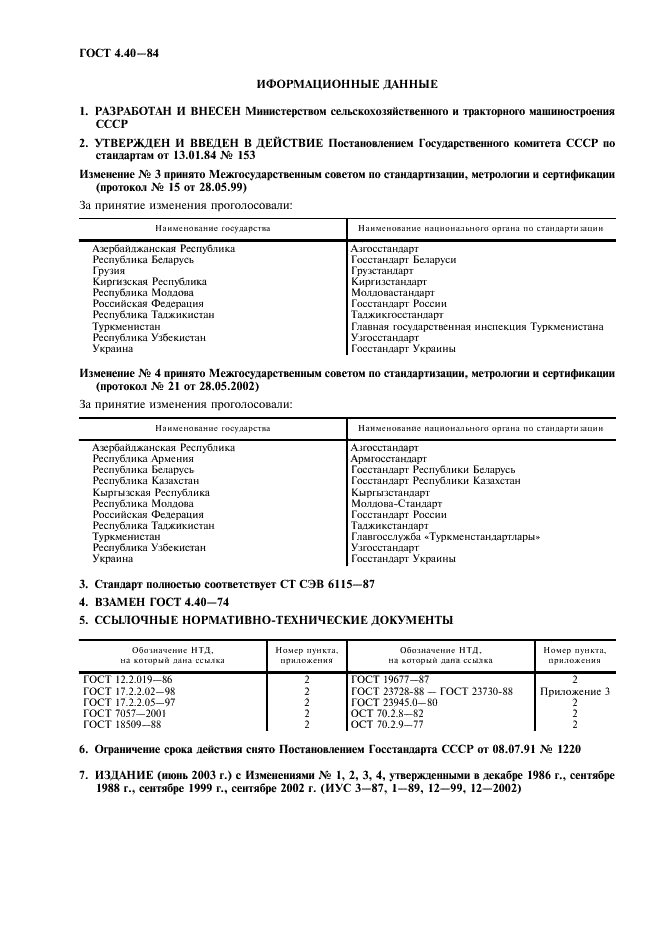 ГОСТ 4.40-84